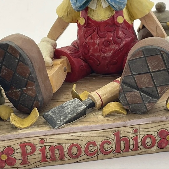 Jim Shore Rare Disney Showcase "Carved From The Heart" Pinocchio Enesco 2005 - Picture 3 of 7